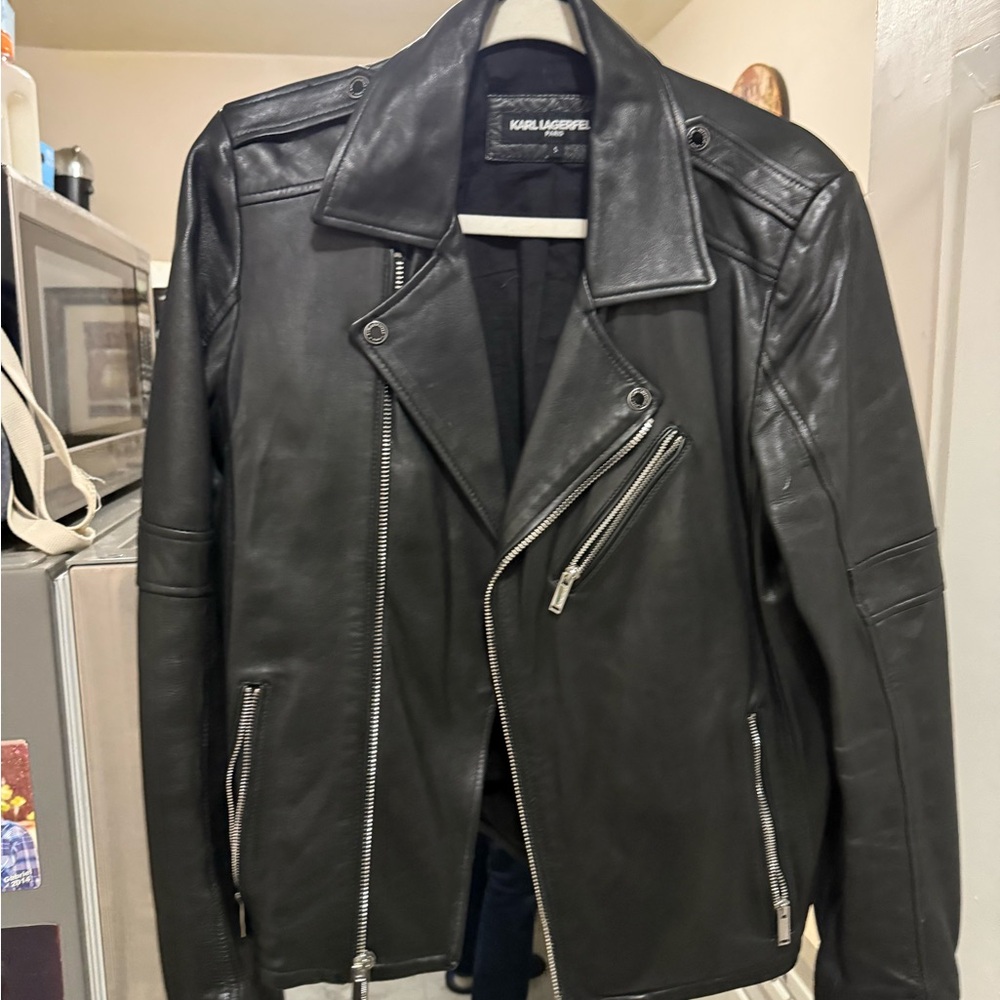 Karl Lagerfeld Black Biker Jacket